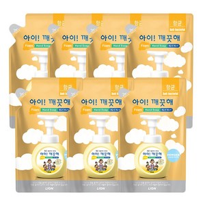아이깨끗해 순 폼 핸드 솝 파우더향, 200ml, 7개