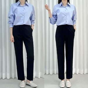 [숏/기본/롱 S~3XL]여성용 빅사이즈 밴딩슬랙스 정장바지 라이크 밴딩팬츠