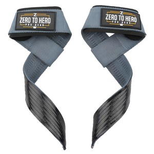 제로투히어로 논슬립 헬스스트랩, Type2GREY, 52 x 4 cm, 1세트