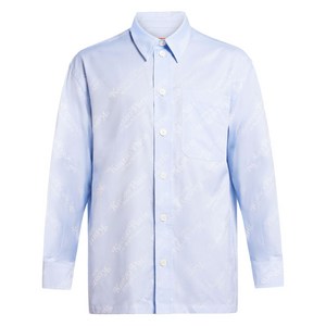 겐조 로고 프린트 셔츠, 블루계열, Standard L(KR 40)