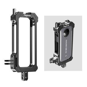 Insta360 인스타360 X3 전용 멀티 프레임 메탈 케이지 액션캠 보호 마이크 조명 삼각대 설치, 메탈 멀티 프레임+HD보호필름(1매)