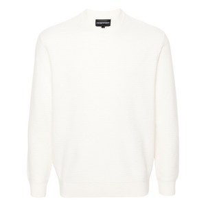 엠포리오아르마니 크루 넥 버진 울 스웨터