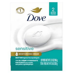 도브 센서티브 뷰티 바 비누, 106g, 2개
