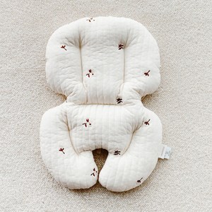 돗투돗x마롤로뜨 체어라이너 유아시트 아기의자 방석 식탁의자 시트, 포근목화_자수체어라이너S
