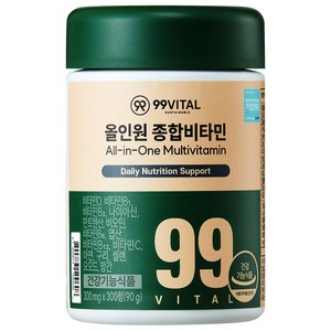 99바이탈 올인원 종합비타민, 300정, 1개