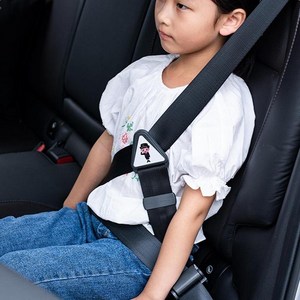 [벨트 목걸림방지] 차량 어린이 성인 높이조절 안전보조벨트, 블랙 2p세트