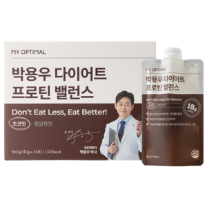 마이옵티멀 박용우 다이어트 프로틴 쉐이크 초코 식사대용, 40g, 14개
