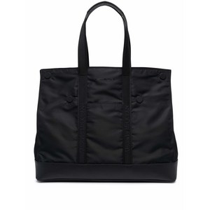 알렉산더맥퀸 로고 자수 토트 백