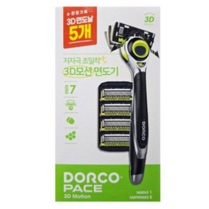 도루코 페이스 쓰리디 모션 면도기세트, 면도기 + 면도날 ..., 1세트