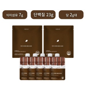 가꾸기 다이어트 단백질 쉐이크 (초코맛) 2팩 10포입 식단 맛있는 식사대용 파우치 체조식, 250g, 2박스