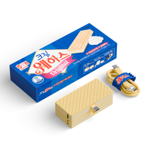 웨하스 도킹형 보조배터리 5000mAh