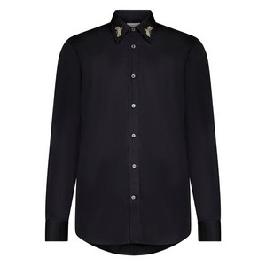 알렉산더맥퀸 드래곤플라이 자수 코튼 셔츠