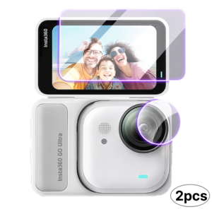 BYJ 인스타360 GO Ultra 고울트라 강화유리 전면 후면 액정 보호 필름 2set