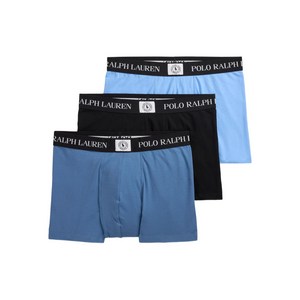 폴로랄프로렌 클래식 스트레치 코튼 복서 브리프 3팩 세트, 블루계열+블랙계열, XL