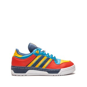 아디다스 아디다스 X 휴먼 메이드 라이벌리 로우 스니커즈, US men 12.5(KR 305), 블루계열+오렌지계열