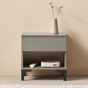 바로방가구 포트 400 시리즈 미니협탁 침대 테이블 틈새 서랍 선반 2단 3단 소파 협탁, 포트 2단 오픈 협탁, 그레이, 1개