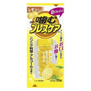 고바야시 깨물어먹는 브레스케어 레몬 민트 25개입, 1개