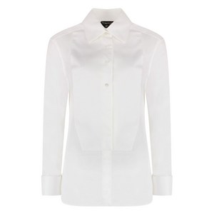 톰포드 스트럭처 버튼 다운 셔츠, 화이트계열, Italy 34