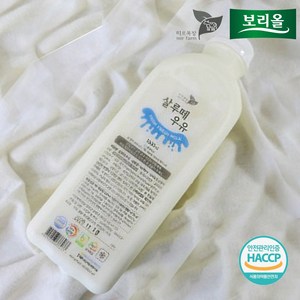 보리올 무항생제 친환경 우유 당일생산 원유 100% 1000ml 2병, 2개, 1L