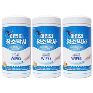 마법의 청소박사 1714 대형 200매 3통 크리너 주방 기름때 찌든때, 200매*3통 총600매