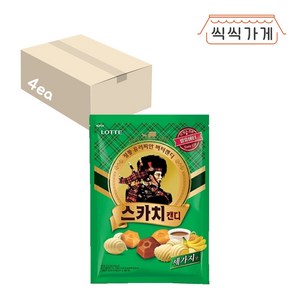 대용량 정통 유러피안 버터캔디 롯데 스카치 캔디 종합 1553g 4개, 1.553kg