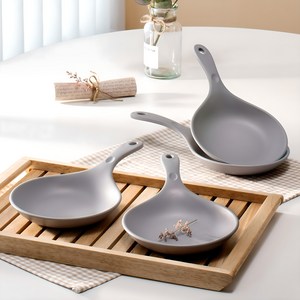 아띠홈 올더플레이트 손잡이 앞접시 4p, 그레이, M(25.3 x 1..., 1세트