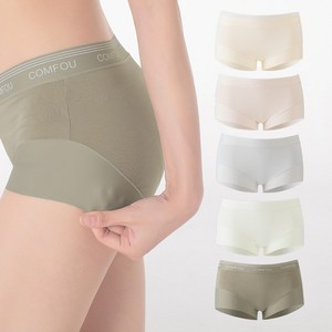 에브리핏 80수 순면 스판 노라인 데일리 여성팬티 5P세트