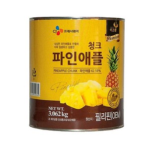 이츠웰 프리미엄 파인애플 청크 3kg, 3개