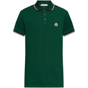 몽클레르 로고 패치 폴로 셔츠, 그린계열, Standard M(KR 96-180)
