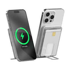 이어맥 울트라 슬림 카드지갑 포함 듀얼 맥세이프 22.5W 고속충전 보조배터리 5000mAh PTPB-200