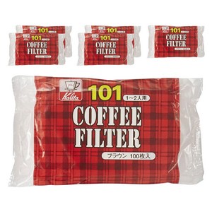칼리타 커피 필터 브라운 1-2인용 NK101, 6개