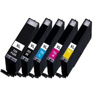 훼이머스신곡점 캐논 PGI-750XL / CLI-751XL 호환잉크 대용량 세트판매 호환잉크Pixma iP7270 /8770 iX6770/6870 MG5470/5570