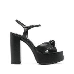 생로랑 가죽 플랫폼 샌들 145mm, Europe 40.5(KR 275), 블랙계열