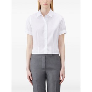 톰 브라운 프렌치 커프 크롭 셔츠, 화이트계열, Italy 36(KR 33)