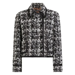 돌체앤가바나 트위드 재킷, 블랙계열+화이트계열, Italy 46(KR 77)