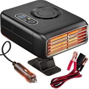 Sentrieli 자동차 히터 12v 24v 화물차 온풍기 시가잭, 24v 화물차용 200W+배터리 케이블