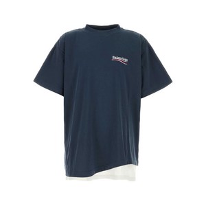 발렌시아가 레이어드 로고 티셔츠