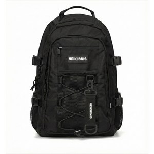 네이키드니스 남녀공용 메쉬 스트링 백팩 블랙