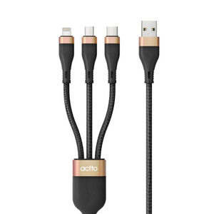 엑토 USB 3in1 C타입 아이폰 5핀 충전 케이블 USB-44