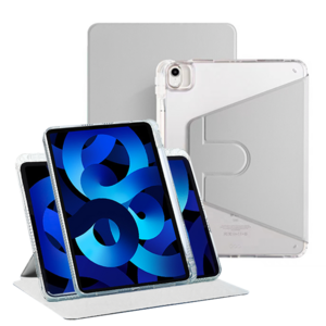 링고룸 아이패드 360도 회전 클리어 애플펜슬 수납 태블릿pc 케이스 + 스티커 증정