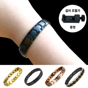 헤이싱크 정전기방지 자석팔찌 음이온 건강팔찌 게르마늄팔찌, 블랙