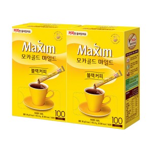 맥심 모카골드 마일드 블랙 커피, 900mg, 100개입, 2개