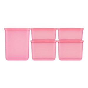 타파웨어Tupperware 대용량 다용도냉장고정리밀폐용기 세트 650ml * 2P+1000ml * 2P +1800ml * 1P, 1세트, 5개