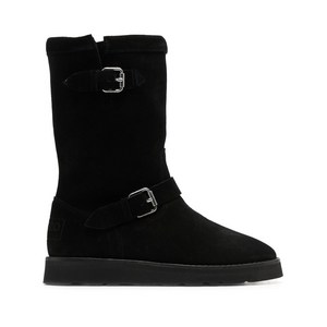 겐조 버클 디테일 스웨이드 부츠, France 37(KR 235), 블랙계열