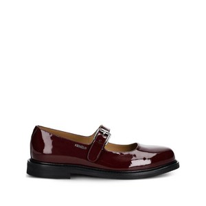 겐조 메아리 버클 스트랩 레더 플랫 슈즈