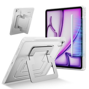 헤미션 아이패드 듀얼 스탠드 태블릿 케이스 펜 수납 & 범퍼 보호 에어7/6/5/4 프로8/7/6/5/4/3/2/1세대 10.9/11/12.9/13인치 M2 M3 M4 M5