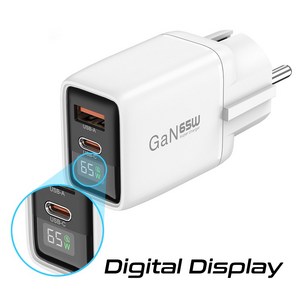 이노랩스 GaN 65W 디스플레이 접지형 초고속 충전기