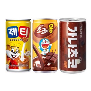 [한번에먹자] 미니캔 175ml 3종(제티5 초코에몽5 가나초코라떼5)