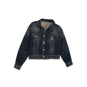 발렌시아가 오프숄더 데님 재킷