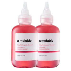 메라블 기미 미백 PDRN 루비알엔 앰플 클렌저, 150ml, 2개